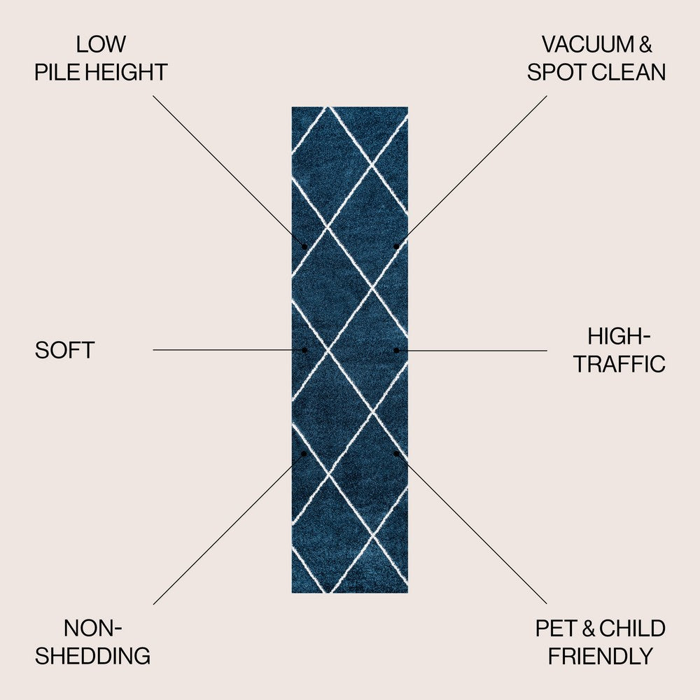 Bounty Minimalist Diamond Trellis Area Rug