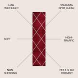 Bounty Minimalist Diamond Trellis Area Rug