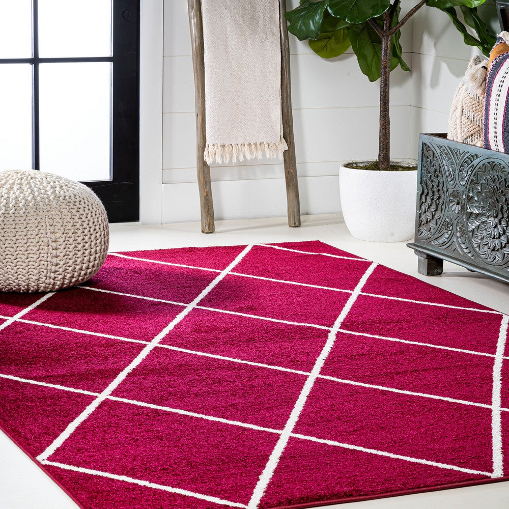 Bounty Minimalist Diamond Trellis Area Rug