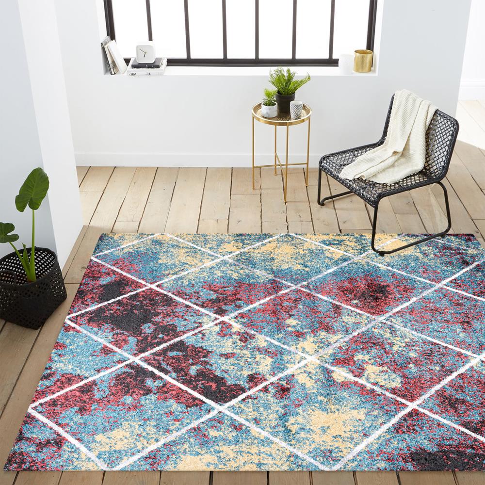 Bounty Minimalist Diamond Trellis Area Rug