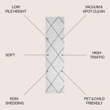 Bounty Minimalist Diamond Trellis Area Rug