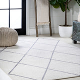 Bounty Minimalist Diamond Trellis Area Rug