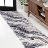 Uma Contemporary Glam Abstract Marble Area Rug