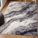 Uma Contemporary Glam Abstract Marble Area Rug