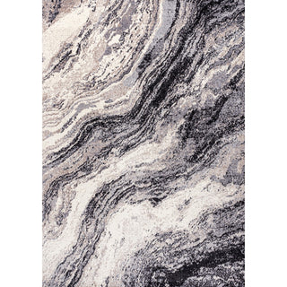 Uma Contemporary Glam Abstract Marble Area Rug