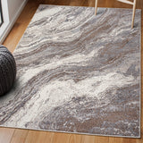 Uma Contemporary Glam Abstract Marble Area Rug