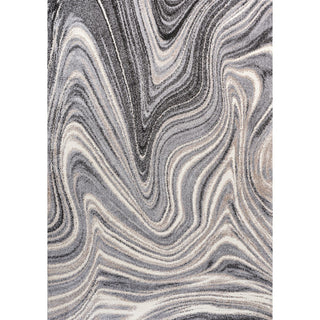 Saloni Contemporary Glam Abstract Marble Area Rug