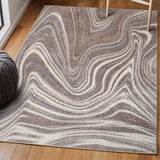 Saloni Contemporary Glam Abstract Marble Area Rug