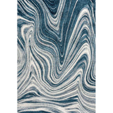 Saloni Contemporary Glam Abstract Marble Area Rug