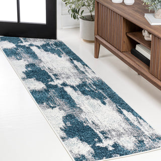 Zowe Contemporary Bohemian Abstract Marble Area Rug