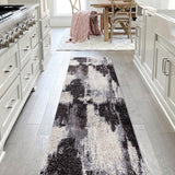 Zowe Contemporary Bohemian Abstract Marble Area Rug