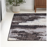 Zowe Contemporary Bohemian Abstract Marble Area Rug