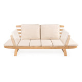 Petals 2-Seat Modern Scandinavian Folding Wood Outdoor Day Bed Sofa