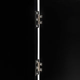 Ravelle 27.5 in. H Handcrafted Acacia Wood Bathroom Freestanding Floor Storage Cabinet with Louvered Door and Open Shelf