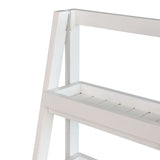 Velric 48 in. H Minimalist Handcrafted Acacia Wood 4-Tier Indoor/Outdoor Folding Display Ladder Storage Rack and Plant Stand