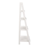 Velric 48 in. H Minimalist Handcrafted Acacia Wood 4-Tier Indoor/Outdoor Folding Display Ladder Storage Rack and Plant Stand