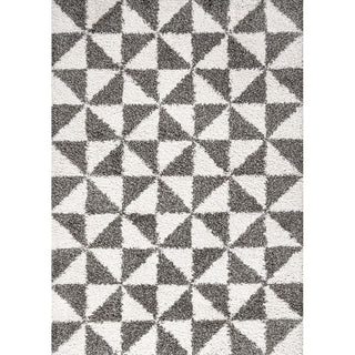 Meda Alcudia Geometric Shag Area Rug