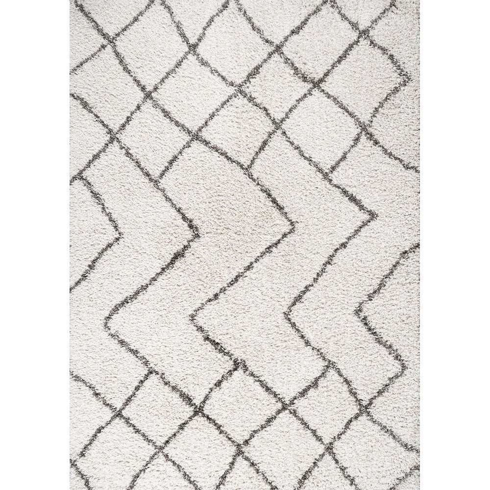 Moura Inca Moroccan Diamond Shag Area Rug