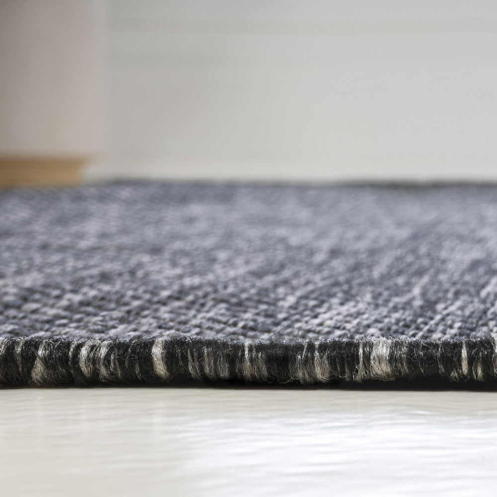 Dhuli Modern Minimalist Radius Corner Solid Indoor/Outdoor Area Rug