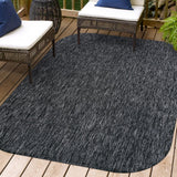 Dhuli Modern Minimalist Radius Corner Solid Indoor/Outdoor Area Rug