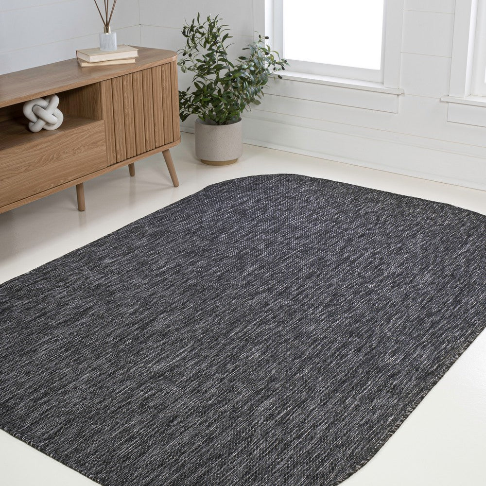 Dhuli Modern Minimalist Radius Corner Solid Indoor/Outdoor Area Rug