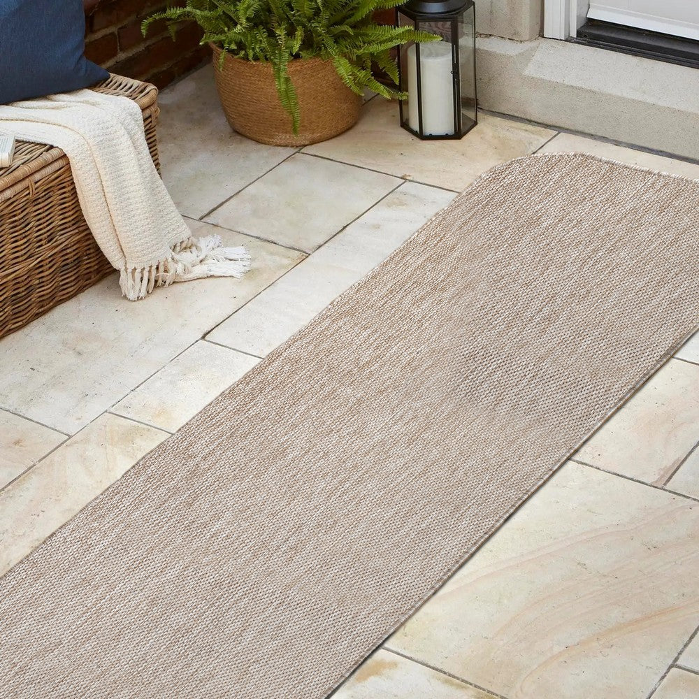 Dhuli Modern Minimalist Radius Corner Solid Indoor/Outdoor Area Rug