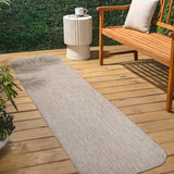 Dhuli Modern Minimalist Radius Corner Solid Indoor/Outdoor Area Rug