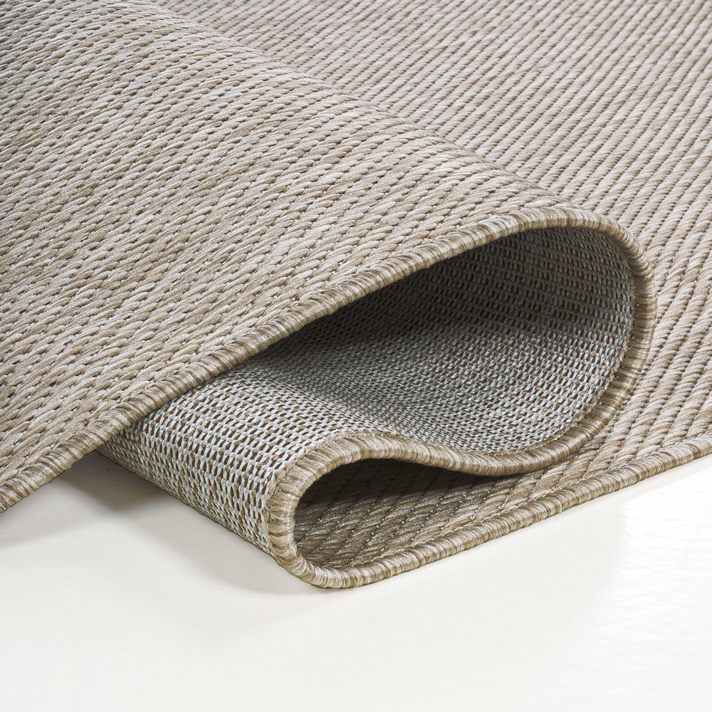Dhuli Modern Minimalist Radius Corner Solid Indoor/Outdoor Area Rug