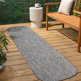Dhuli Modern Minimalist Radius Corner Solid Indoor/Outdoor Area Rug