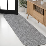 Dhuli Modern Minimalist Radius Corner Solid Indoor/Outdoor Area Rug