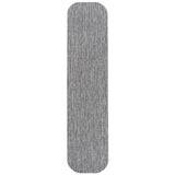 Dhuli Modern Minimalist Radius Corner Solid Indoor/Outdoor Area Rug