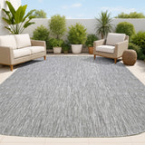 Dhuli Modern Minimalist Radius Corner Solid Indoor/Outdoor Area Rug