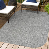 Dhuli Modern Minimalist Radius Corner Solid Indoor/Outdoor Area Rug