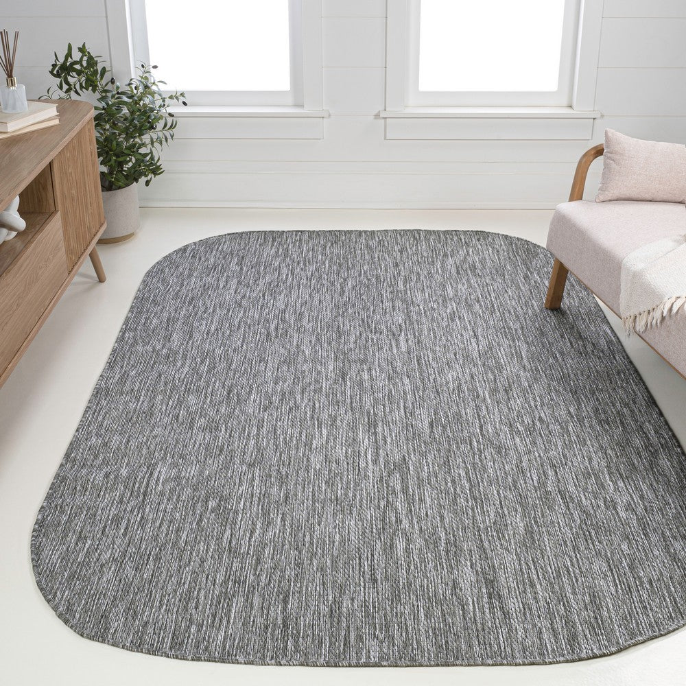 Dhuli Modern Minimalist Radius Corner Solid Indoor/Outdoor Area Rug