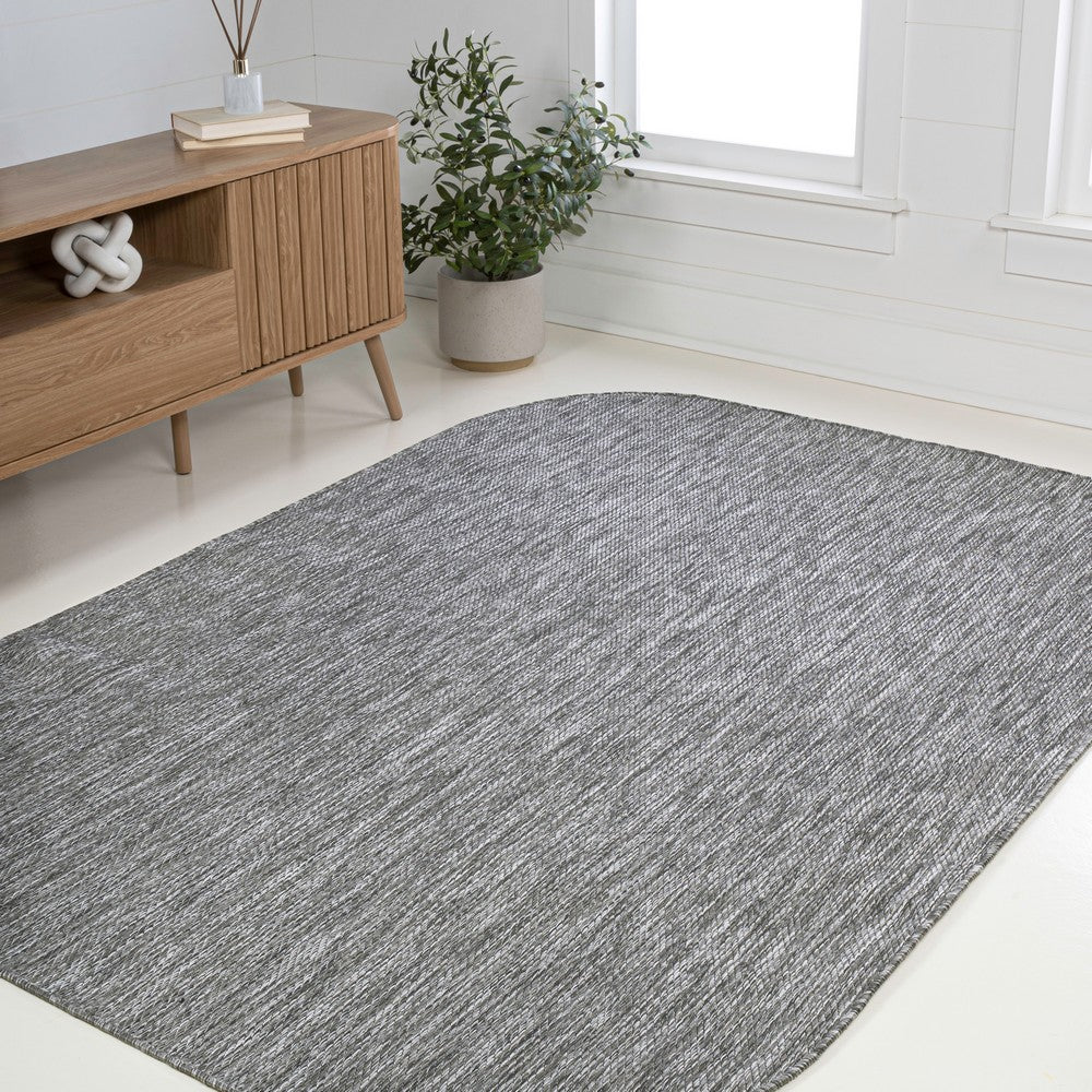 Dhuli Modern Minimalist Radius Corner Solid Indoor/Outdoor Area Rug
