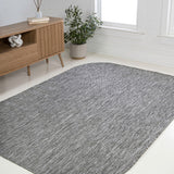 Dhuli Modern Minimalist Radius Corner Solid Indoor/Outdoor Area Rug