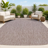 Dhuli Modern Minimalist Radius Corner Solid Indoor/Outdoor Area Rug