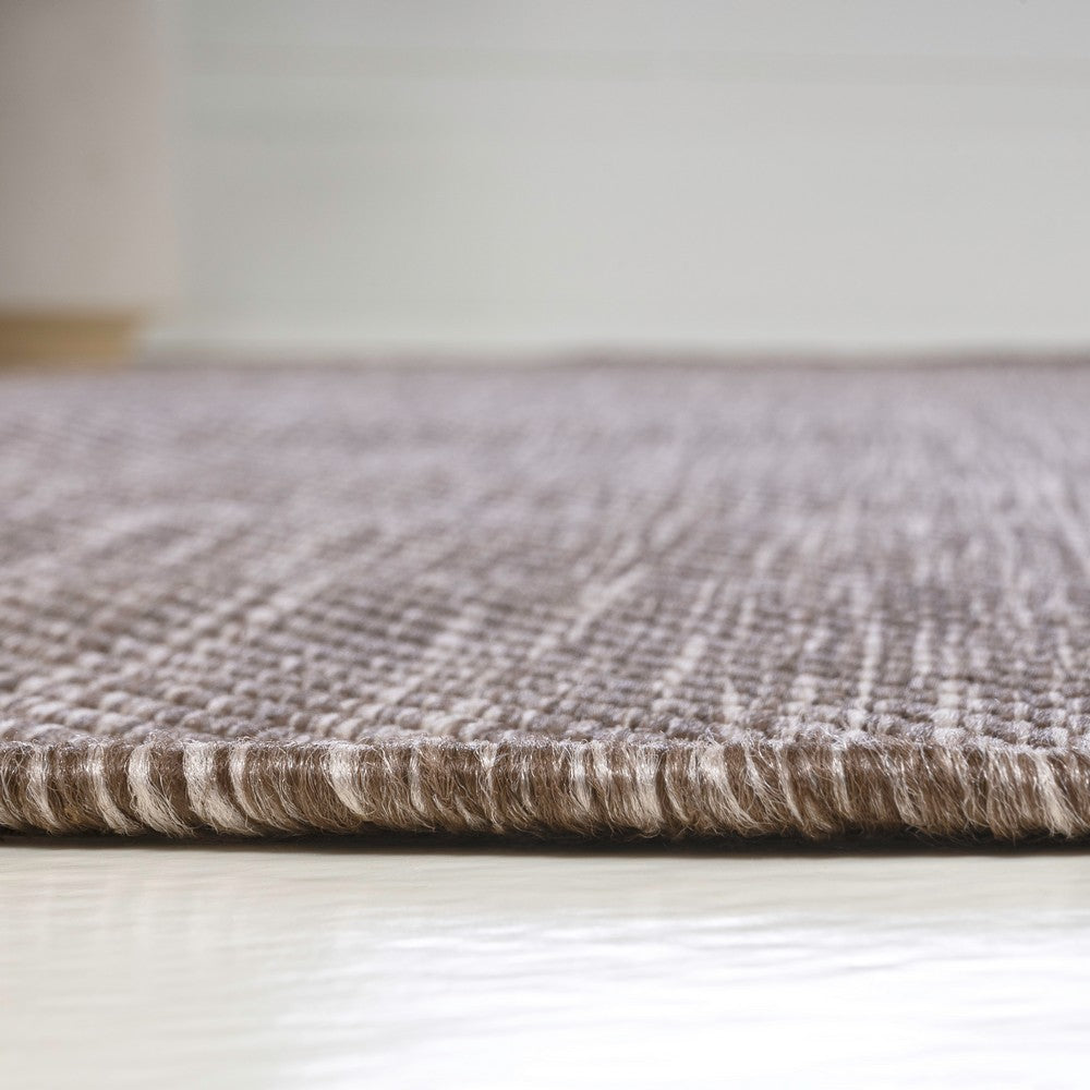 Dhuli Modern Minimalist Radius Corner Solid Indoor/Outdoor Area Rug