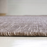 Dhuli Modern Minimalist Radius Corner Solid Indoor/Outdoor Area Rug