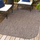 Dhuli Modern Minimalist Radius Corner Solid Indoor/Outdoor Area Rug