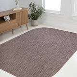 Dhuli Modern Minimalist Radius Corner Solid Indoor/Outdoor Area Rug