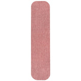 Dhuli Modern Minimalist Radius Corner Solid Indoor/Outdoor Area Rug