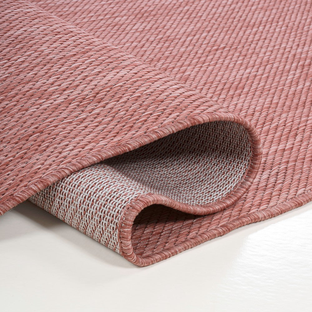 Dhuli Modern Minimalist Radius Corner Solid Indoor/Outdoor Area Rug