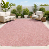 Dhuli Modern Minimalist Radius Corner Solid Indoor/Outdoor Area Rug