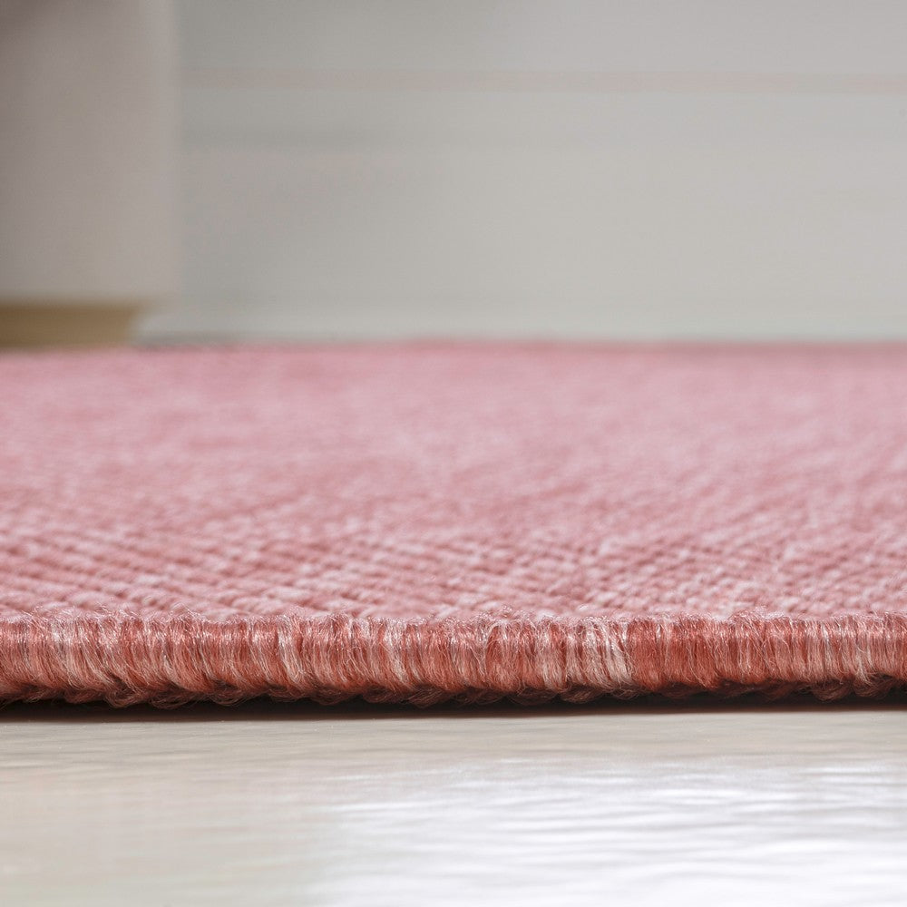 Dhuli Modern Minimalist Radius Corner Solid Indoor/Outdoor Area Rug