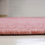 Dhuli Modern Minimalist Radius Corner Solid Indoor/Outdoor Area Rug