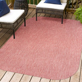 Dhuli Modern Minimalist Radius Corner Solid Indoor/Outdoor Area Rug
