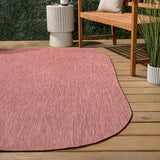 Dhuli Modern Minimalist Radius Corner Solid Indoor/Outdoor Area Rug