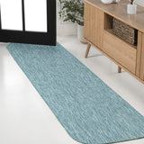 Dhuli Modern Minimalist Radius Corner Solid Indoor/Outdoor Area Rug