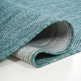 Dhuli Modern Minimalist Radius Corner Solid Indoor/Outdoor Area Rug